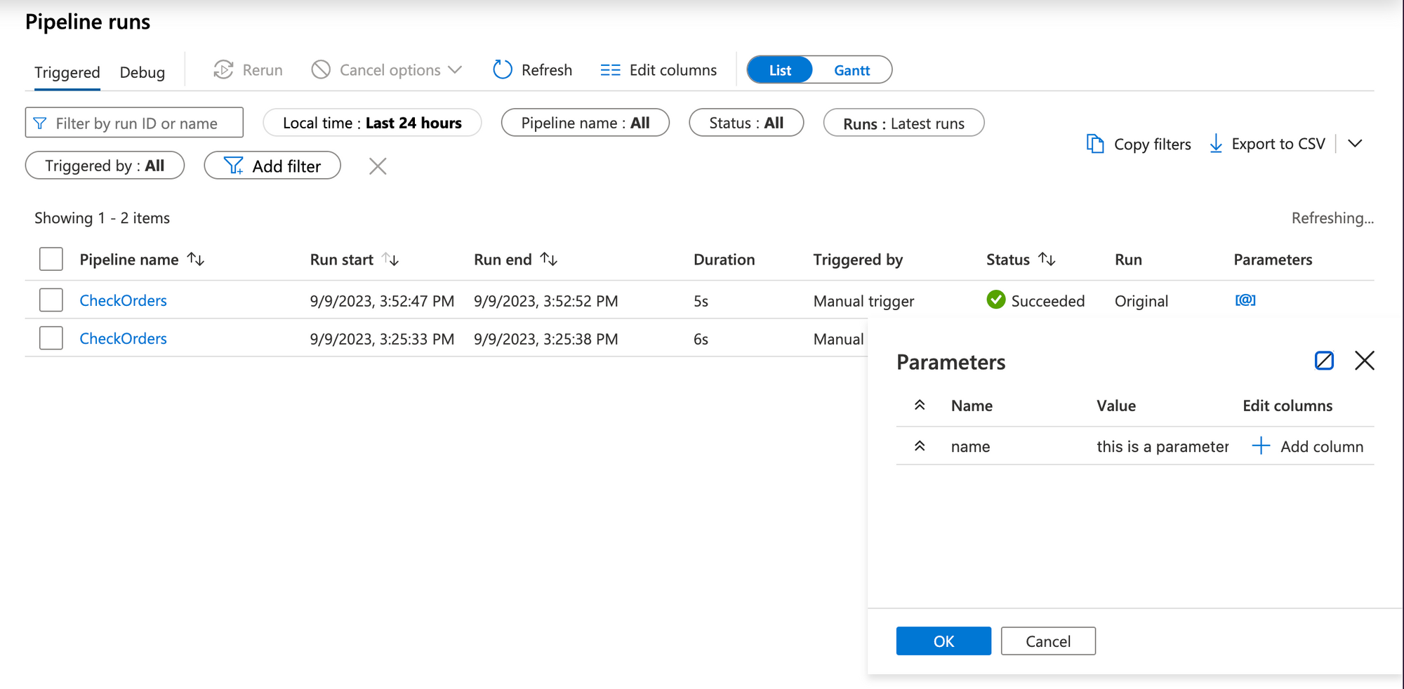 Triggering Synapse Pipelines from Microsoft Fabric via REST APIs